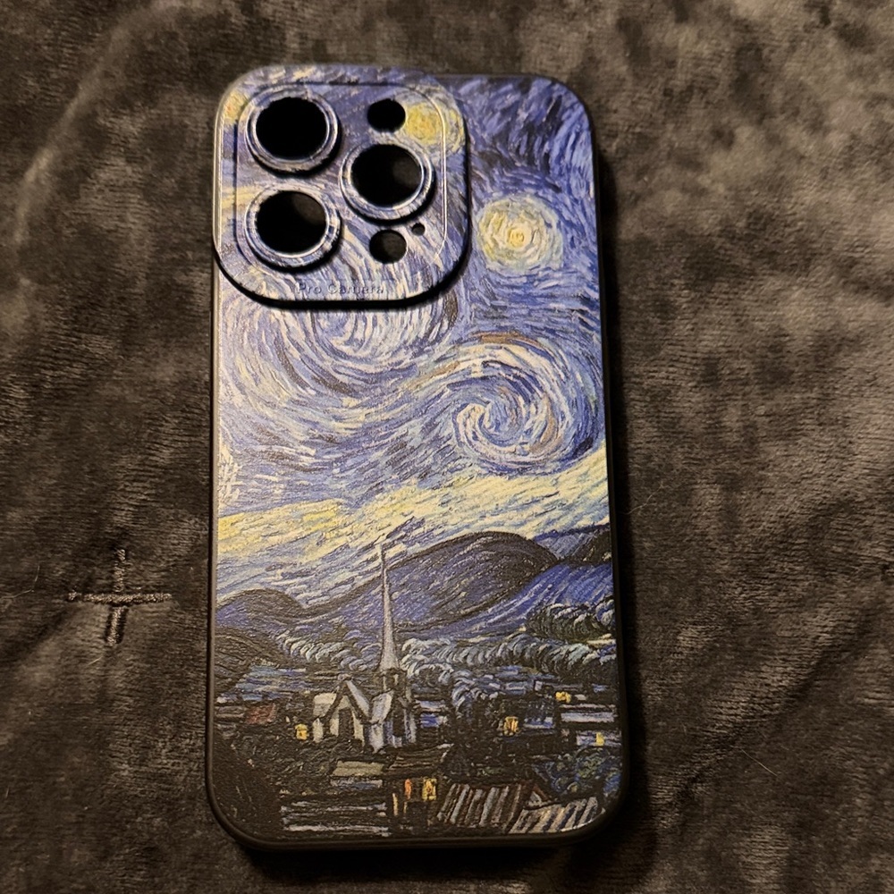 Starry Night Phone Case - Blue and Black